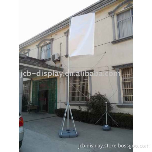 aluminum silver display stand flagpole stand